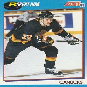 Robert Dirk - 1991 Score '91 Hockey Card